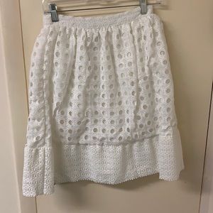 Do+Be White lace skirt
